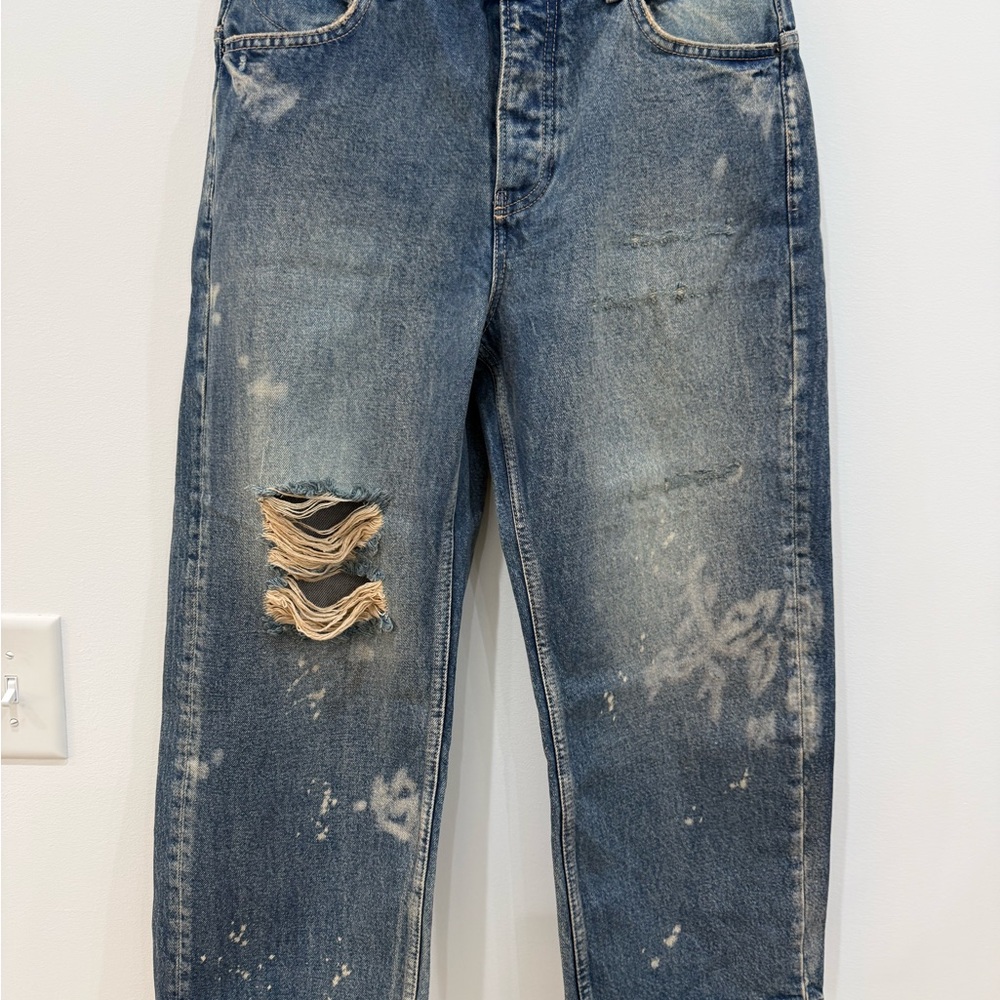 Blue Distressed Women’s Jeans